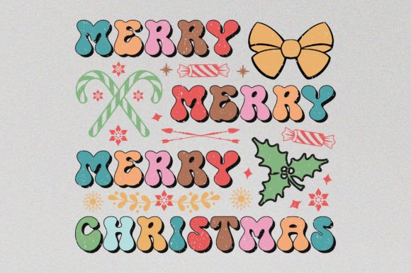 A Retro Christmas Graphic for Local Business Branding