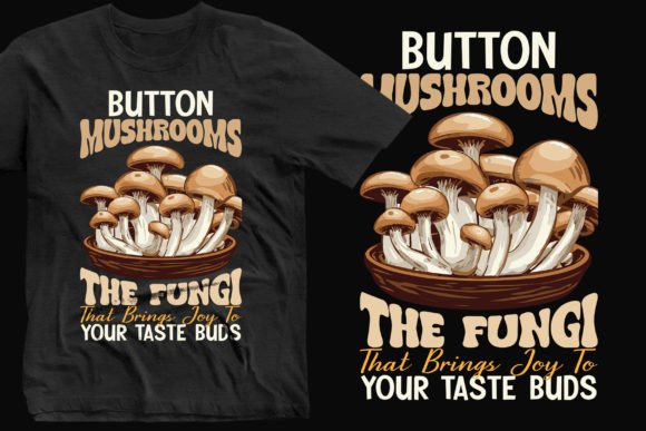 A Whimsical Mushroom T-Shirt Graphic for Timeless Designs