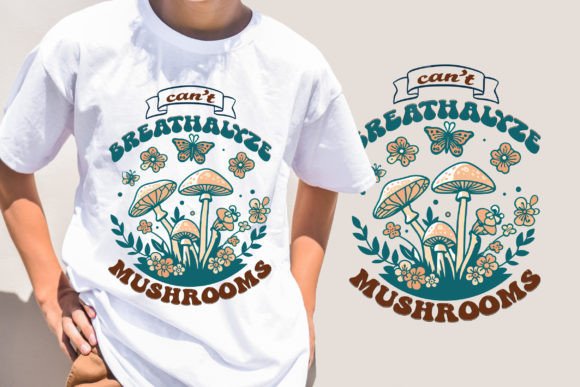 Can't Breathalyze Mushrooms Tee: Graphics & T-Shirt Designs