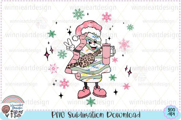 Christmas Tree Cake Tumbler Snowflake: Graphic & T-Shirt Design