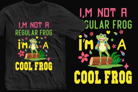 Cool Frog Vibes SVG: T-Shirt Design Graphics That Sell