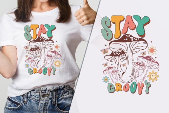 Groovy Classy T-Shirt Graphics for Brand Campaigns