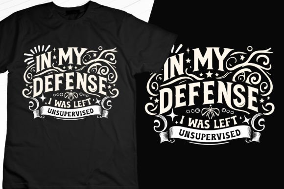 In My Defence: A Classy Graphic for T-Shirt Designs