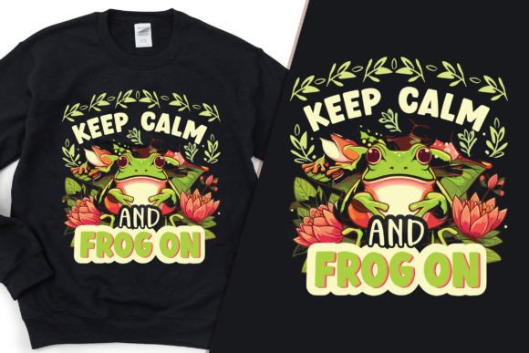 Keep Calm and Frog On: Graphics for T-Shirt Designs