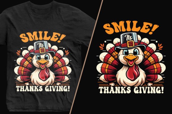 Smile Its Thanks Giving T-shirt Design