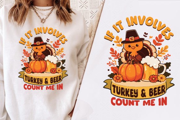 Turkey & Beer SVG: A Graphic for T-Shirt Designs & Marketing