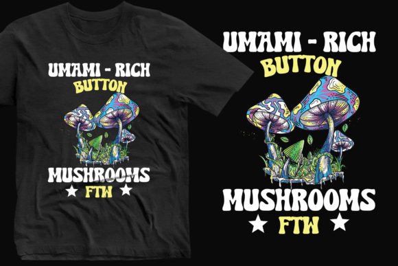 Umami Rich Mushrooms Graphics for Stylish T-Shirt Designs